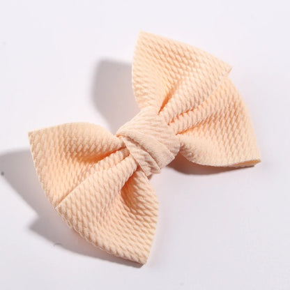 11CM 4.3" Big Hot Sell Seersucker Waffle Hair Bows For Hair Accessories Bow Knot Boutique For Kids Girls Head Wear