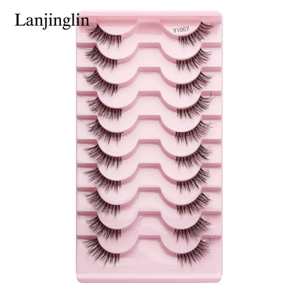 Half Eye Lashes Faux Mink Wispy Fluffy Extensions