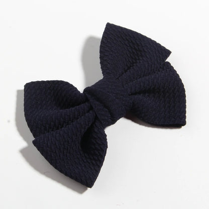 11CM 4.3" Big Hot Sell Seersucker Waffle Hair Bows For Hair Accessories Bow Knot Boutique For Kids Girls Head Wear