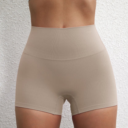 Sexy Solid Color Women Fitness Sport Short High Waist Athletic Yoga Short Leg Cycling Comprehensive Training Jogging Squat Proof
