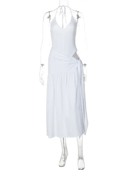 Women 2 Piece Set V-Neck Jumpsuit High Waist Skirt