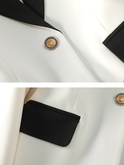 Fashion Red Black Beige Women Pant Suit 2 Piece Set Office Ladies Female Business Work Wear Formal Blazer Jacket And Trouser