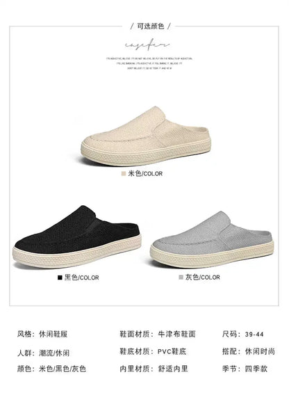 Rubber Sole Open Back Summer Shoes Casual Sports Sneakers For Men Super Offers Offers New Hit Products Styling Famous Brand