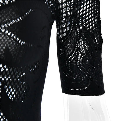 Sifreyr High Stretch Sheer Mini Dress Women Basics Solid Color O Neck Short Sleeve Slim Bodycon Party Sexy Dresses Fashion