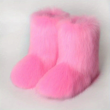 Winter Fluffy Mid-calf Boots