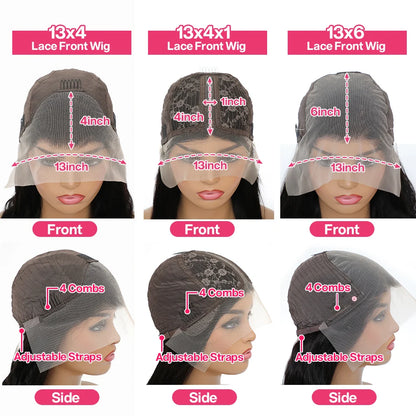 13x4 Transparent 613 Honey Blonde Colored Curly Lace Frontal Wigs Human Hair 180% Remy Water Wave Human Hair Wig For Woman Ubest