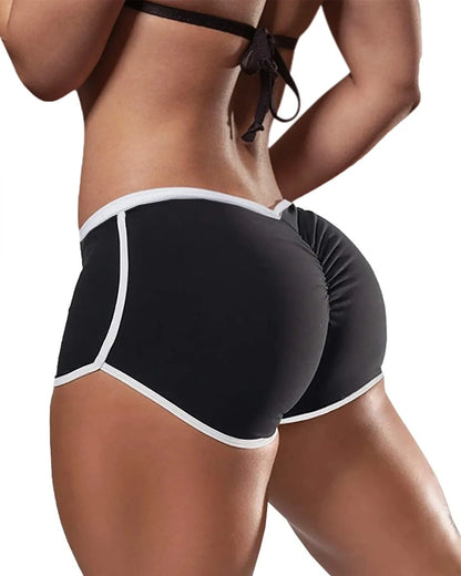 Women's Quick Dry Sweatpants, Low Rise Athletic Shorts, Stretch Elasticated Waistband Shorts, Casual, Yoga, Sexy, Workout, Gym