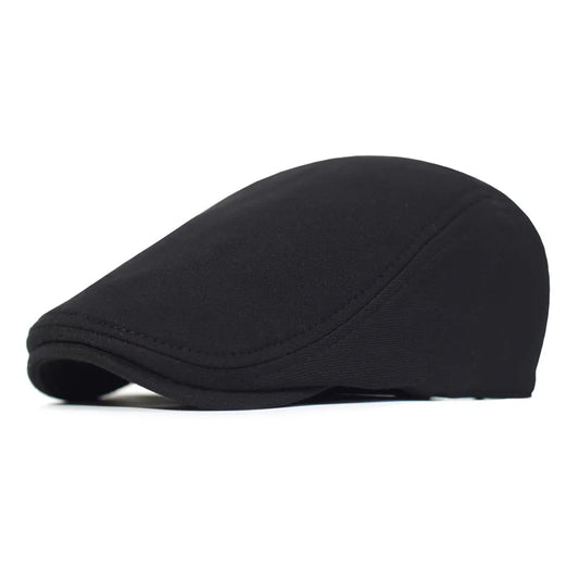 2025 Men berets Fashion Beret  Solid Color Soft Top Casual Beanie Retro Literary Forward Cap Peak Cap Driver Hat Gift