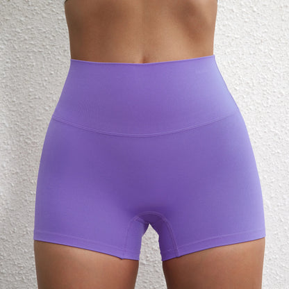 Sexy Solid Color Women Fitness Sport Short High Waist Athletic Yoga Short Leg Cycling Comprehensive Training Jogging Squat Proof