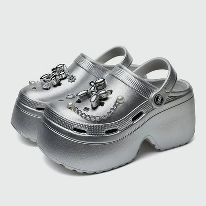 Women's Platform Clogs Summer 2025 Comfortable Slip On Wedge Sandals