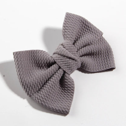 11CM 4.3" Big Hot Sell Seersucker Waffle Hair Bows For Hair Accessories Bow Knot Boutique For Kids Girls Head Wear