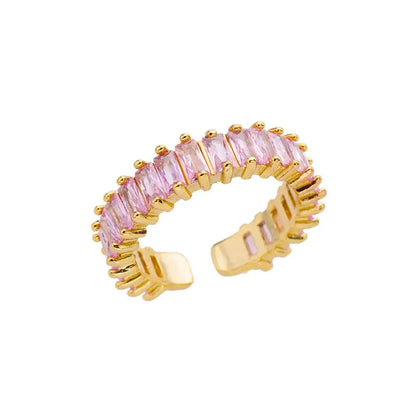Stainless Steel Luxury Gold Color Rings for Women