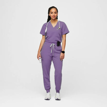 Ladies Scrubs Set Medical Tshirt Pharmacy Women Fashionable Nursing Scrub Overalls Beauty Salon Shirt Nurse Uniform for Hospital