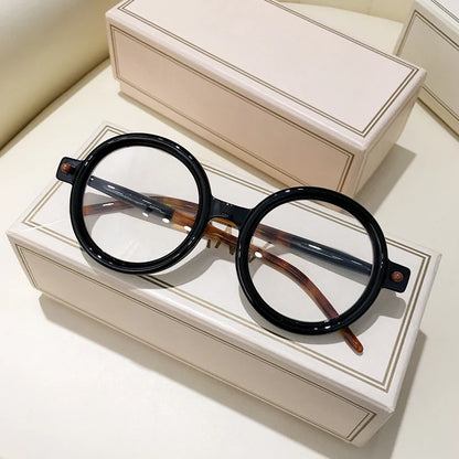 Retro Gray Pink Lens Round Sunglasses Women 2025 Brand Trendy Shiny Circle Frame Men Spectacle Plain Eyewear Shades Sun Glasses