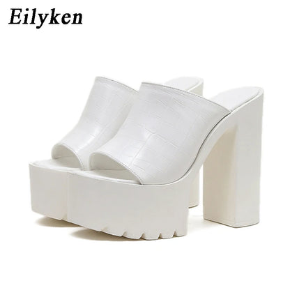 Designer Open Toe Women High Heel Slippers