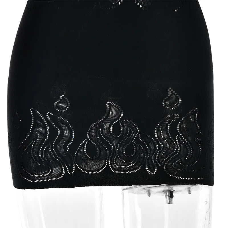 Sifreyr High Stretch Sheer Mini Dress Women Basics Solid Color O Neck Short Sleeve Slim Bodycon Party Sexy Dresses Fashion